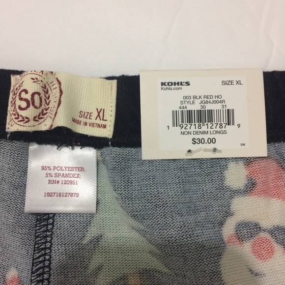 SO Christmas Santa Leggings Pajama Bottoms - Picture 8 of 8